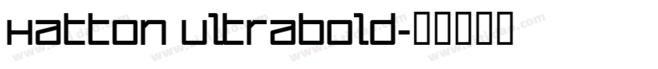 Hatton Ultrabold字体转换